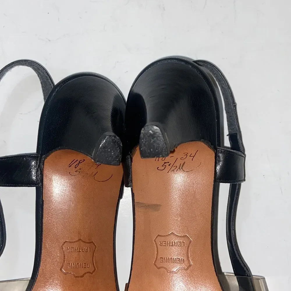 Vintage Lloyd Gotchy Reno Nevada Leather Women Heels Shoes Size 5.5 M